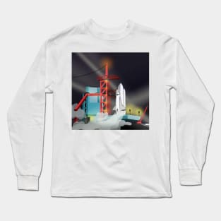 Shuttle Night Launch Long Sleeve T-Shirt